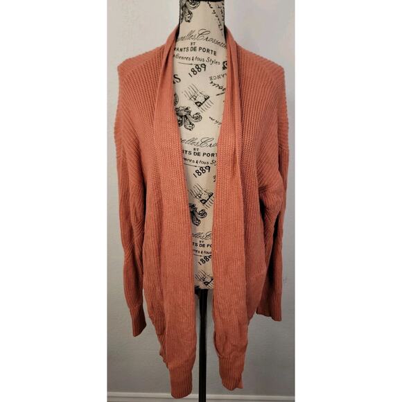 Lululemon Cashlu Sweater Wrap Cardigan Womens M/L Heathered Pink Savannah W3FJSS - Picture 2 of 8